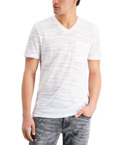 Мужская футболка с v-образным вырезом в полоску broken stripe, созданная для macy&apos;s INC International Concepts, мульти