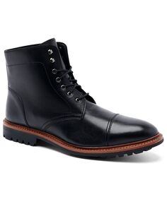Мужские ботинки ranveer cap-toe rugged 6 на шнуровке Anthony Veer, черный