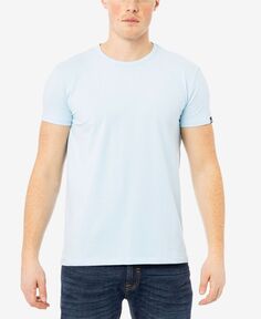 Мужская базовая футболка с круглым вырезом и короткими рукавами X-Ray, светло-синий