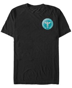 Мужская футболка с коротким рукавом со значком медицинской академии звездного флота star trek multiple franchise Fifth Sun, черный