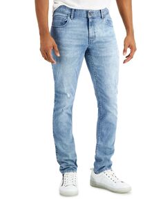 Мужские рваные джинсы скинни светлой расцветки, созданные для macy&apos;s INC International Concepts, мульти
