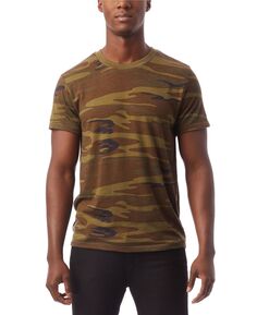 Мужская футболка с круглым вырезом с принтом Alternative Apparel, мульти