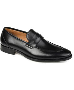Мужские мокасины bishop apron toe penny loafer shoe Thomas &amp; Vine, черный