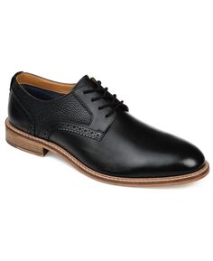 Мужские туфли-броги clayton с однотонным носком в стиле дерби Thomas &amp; Vine, черный