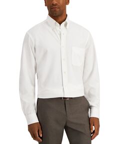 Мужская классическая рубашка классического кроя traveler, созданная для macy&apos;s Club Room, белый