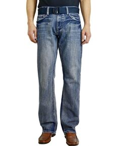Модные мужские прямые джинсы стандартного кроя Flypaper, светло-синий