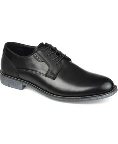 Мужские текстурированные туфли дерби alston с простым носком Vance Co., черный