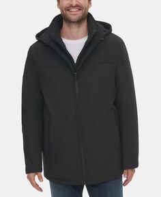 Мужская куртка infinite stretch с нагрудником на флисовой подкладке Calvin Klein, черный