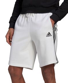 Мужские шорты Adidas 3 Stripes 10 Fleece, белый