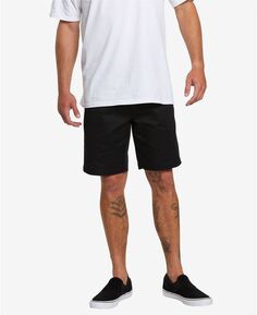 Мужские шорты frickin chino с эластичной резинкой на талии Volcom, черный