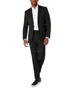 Мужские облегающие костюмы flex plain slim fit Van Heusen, черный