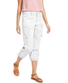 Женские брюки-капри карго, созданные для macy&apos;s Style &amp; Co, белый