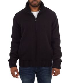 Мужская куртка-свитер с цветными блоками и высоким воротником с молнией во всю длину X-Ray, черный