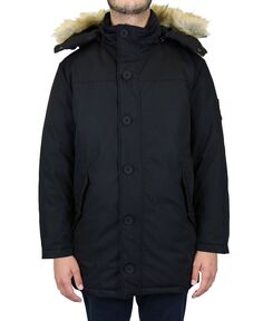 Мужская куртка-парка heavyweight со съемным капюшоном Galaxy By Harvic, черный