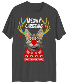 Мужская футболка с коротким рукавом hybrid meowy christmas AIRWAVES, мульти