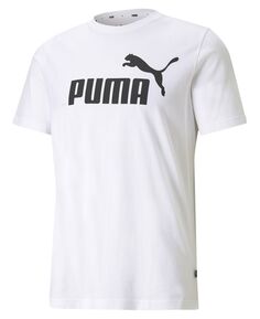 Мужская футболка с логотипом essential Puma, белый