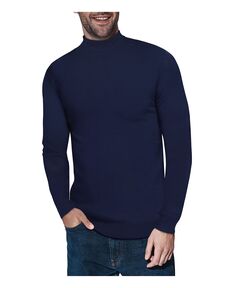 Мужской базовый пуловер средней плотности с воротником-стойкой X-Ray, синий