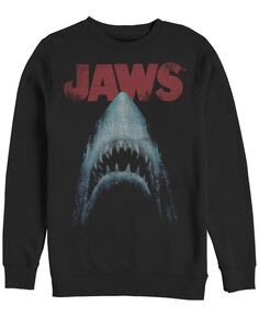 Мужская флисовая пуловерная футболка с надписью jaws crew crew Fifth Sun, черный