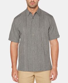 Мужская рубашка с вышивкой и геопринтом Cubavera, мульти