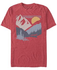 Мужская футболка с коротким рукавом generic additude valley Fifth Sun, красный