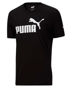 Мужская футболка с логотипом essential Puma, черный