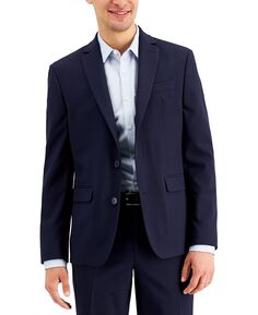 Мужской приталенный темно-синий однотонный пиджак, созданный для macy&apos;s INC International Concepts, мульти