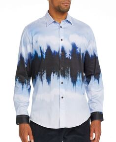 Мужская рубашка с длинным рукавом glacier slim fit Brooklyn Brigade, светло-синий