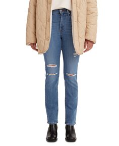 Женские джинсы прямого кроя 724 короткой длины Levi&apos;s, мульти Levis