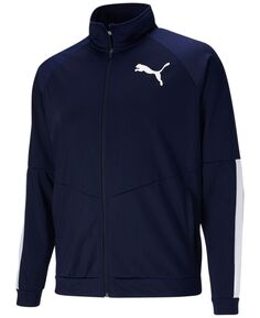 Спортивная куртка Puma Contrast Zip-Front, темно-синий