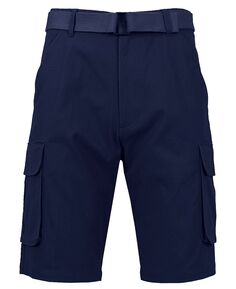 Мужские хлопковые шорты карго без защипов с поясом спереди Galaxy By Harvic, синий