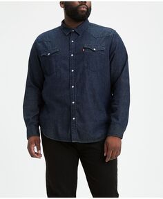 Мужская классическая джинсовая рубашка с длинным рукавом в стиле вестерн Levi&apos;s, мульти Levis