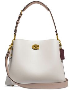 Сумка COACH Pebble Leather Willow Shoulder Bag with Convertible Straps, мульти