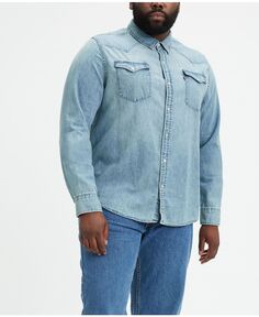 Мужская классическая джинсовая рубашка с длинным рукавом в стиле вестерн Levi&apos;s, мульти Levis
