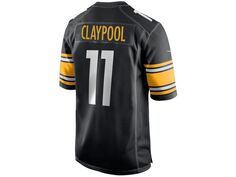 Мужская игровая майка pittsburg steelers - chase claypool Nike, черный