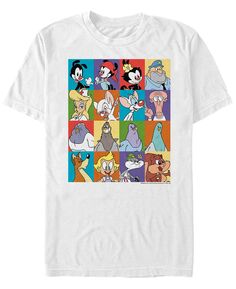 Мужская футболка с коротким рукавом с коробками персонажей анимационного сериала animaniacs Fifth Sun, белый