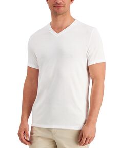 Мужская дорожная эластичная футболка с v-образным вырезом, созданная для macy&apos;s Alfani, белый