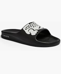 Мужские сандалии croco 2.0 slide Lacoste, черно-белый