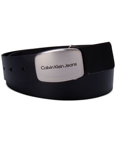 Ремень с металлической пряжкой Calvin Klein, черный