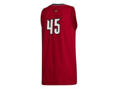 Мужская дорожная майка louisville cardinals road swingman adidas, красный