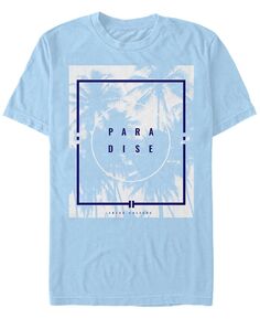 Мужская футболка с круглым вырезом para dise palms с короткими рукавами Fifth Sun, светло-синий