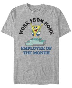 Мужская футболка с круглым вырезом с короткими рукавами с надписью employee month Fifth Sun, мульти