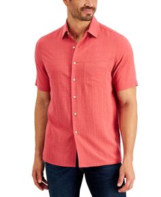 Текстурированная мужская рубашка, созданная для macy&apos;s Club Room, мульти