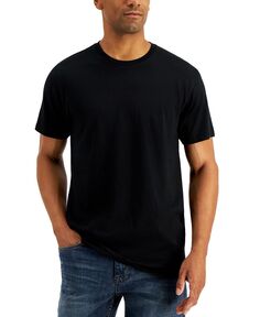 Мужская однотонная футболка, созданная для macy&apos;s Alfani, черный