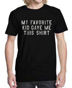 Мужская футболка с рисунком «мой любимый ребенок купил эту футболку» Buzz Shirts, черный