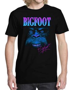 Мужская футболка с рисунком bigfoot washington Buzz Shirts, черный