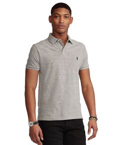 Мужская футболка-поло slim fit из сетчатой ​​ткани на заказ Polo Ralph Lauren, мульти