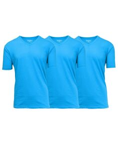 Мужская футболка с коротким рукавом и v-образным вырезом, упаковка из 3 шт. Galaxy By Harvic, мульти