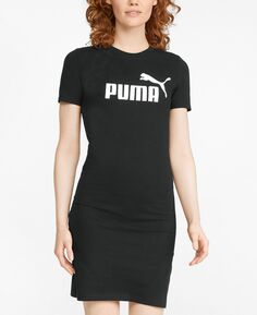Женское облегающее платье-футболка essential Puma, черный