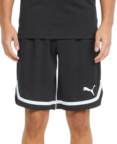 Мужские баскетбольные шорты rtg regular fit из влагоотводящей сетки 10 дюймов Puma, черный