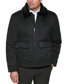 Мужская куртка из искусственной замши, созданная для macy&apos;s Club Room, черный
